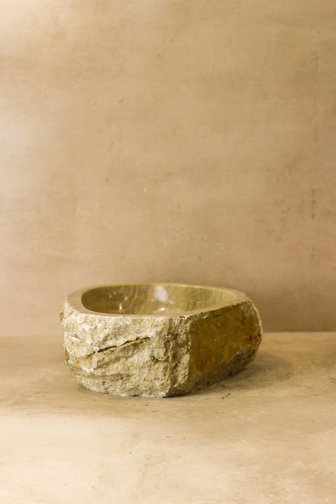 Lavabo en onyx à bords bruts - N° 4