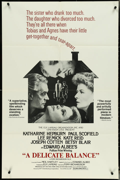 A Delicate Balance (1974) Original US One Sheet Movie Poster