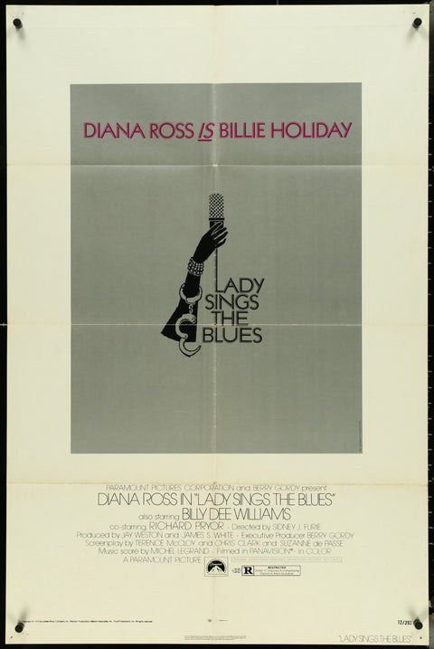 Affiche de film originale américaine (One Sheet) de Lady Sings The Blues (1972)