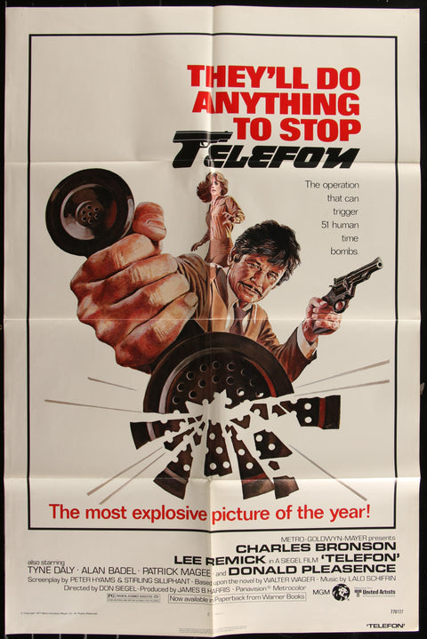 Affiche de film originale américaine (One Sheet) de Telefon (1977)