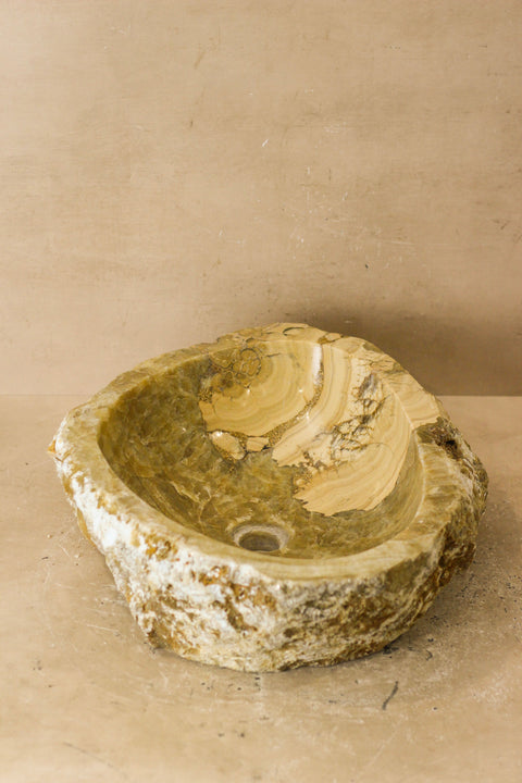 Lavabo en onyx à bord brut - N° 3