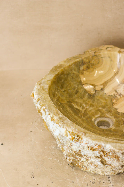 Lavabo en onyx à bord brut - N° 3