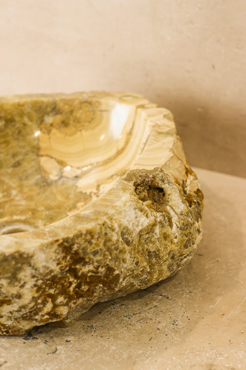 Lavabo en onyx à bord brut - N° 3