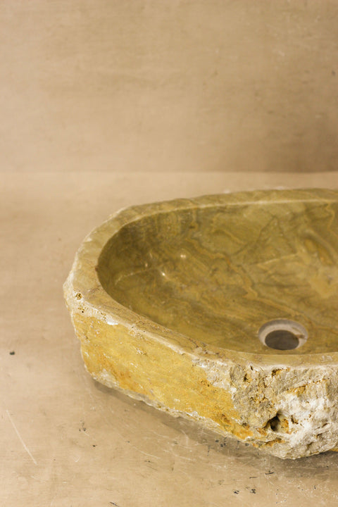 Lavabo en onyx à bords bruts - N° 4