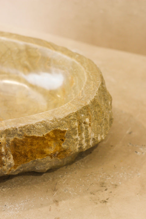 Lavabo en onyx à bords bruts - N° 4