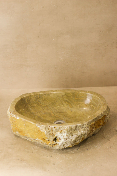 Lavabo en onyx à bords bruts - N° 4