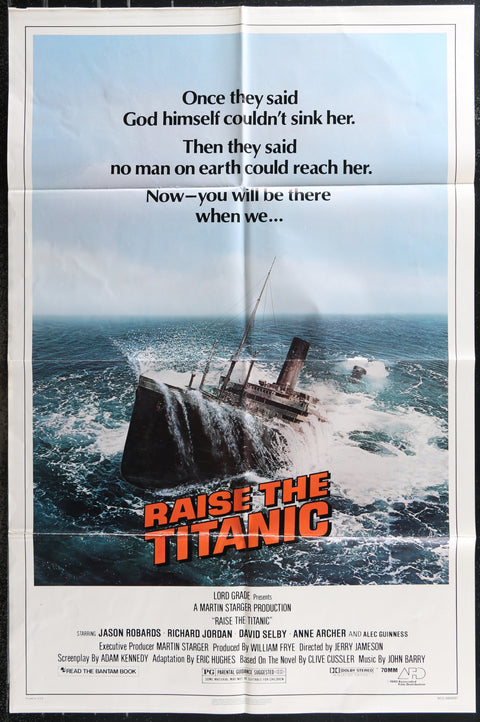 Affiche de film originale américaine (One Sheet) du film Raise The Titanic (1980)