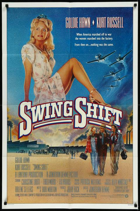 Affiche de film originale américaine (One Sheet) de Swing Shift (1984)
