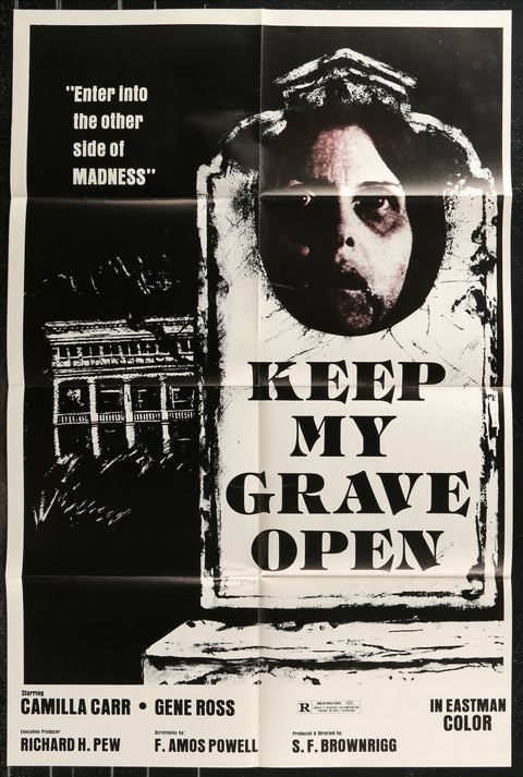 Keep My Grave Open (1980) Affiche de film originale américaine (One Sheet)