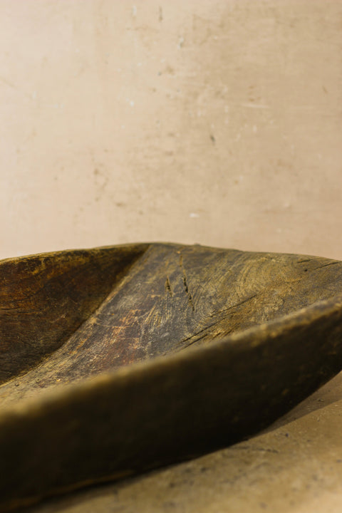 Old Vintage Wooden Bowl - WB003