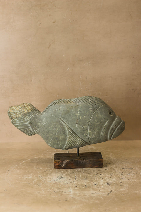 Steinfischskulptur – Simbabwe – 97,2