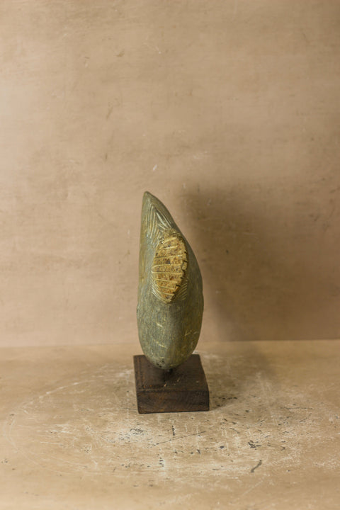 Stone Fish Sculpture - Zimbabwe - 98.1