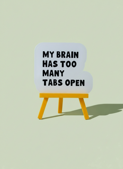 My Brain Has Too Many Tabs Open Sticker | ADHD Vinyl Sticker