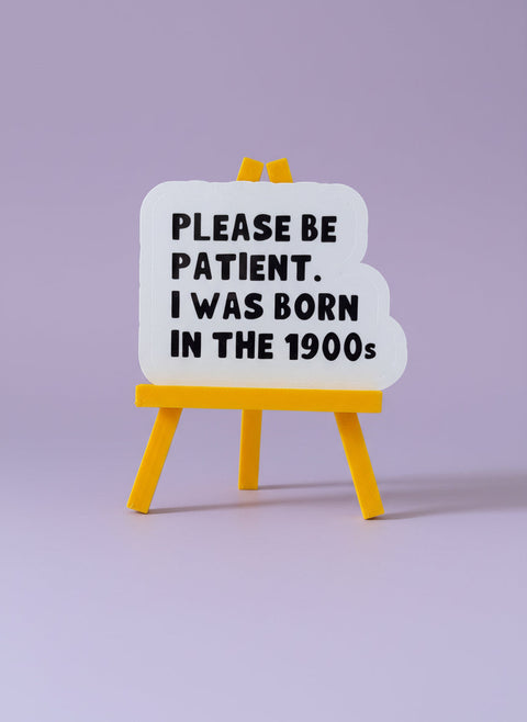 Born in the 1900s Sticker | Funny Nostalgia Vinyl Sticker