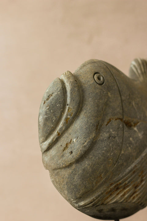 Steinfischskulptur – Simbabwe – 97,1