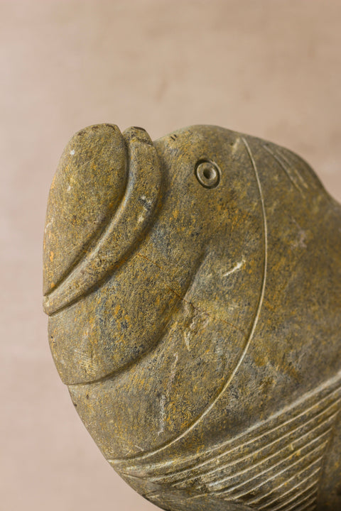 Steinfischskulptur – Simbabwe – 98,1