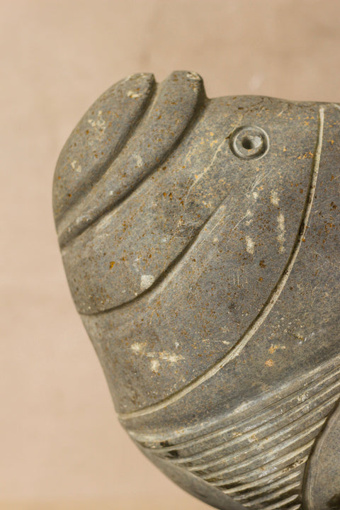 Stone Fish Sculpture - Zimbabwe - 98.2