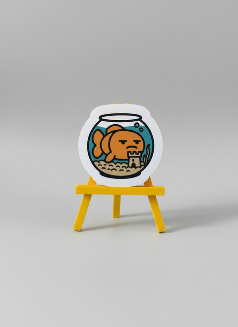 Not Made For Fish Sticker | Funny Fish Bowl Vinyl Sticker
