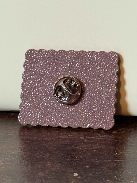 Nice Biscuit Pin Badge | 3D Printed British Biscuit Pin | Quirky Gift
