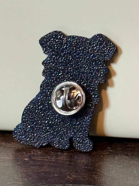 Border Collie Pin Badge | 3D Printed Dog Pin | Collie Lover Gift