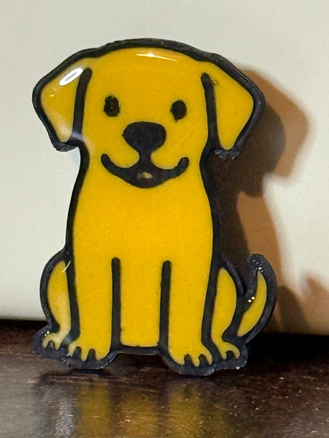 Labrador Pin Badge | 3D Printed Dog Pin | Gift for Lab Lovers