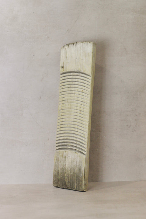 Vintage Elm Wooden Washboard - no 13