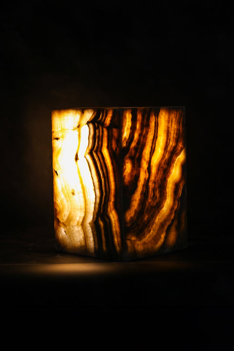 Beistelltischsockel aus Onyx - Hohl - Nr. 13