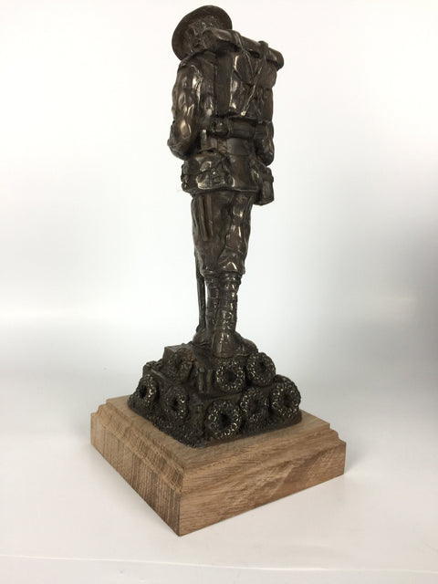 First World War Remembrance Tommy Cold Cast Bronze Military Statue Sculpture.