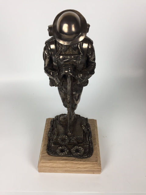 First World War Remembrance Tommy Cold Cast Bronze Military Statue Sculpture.