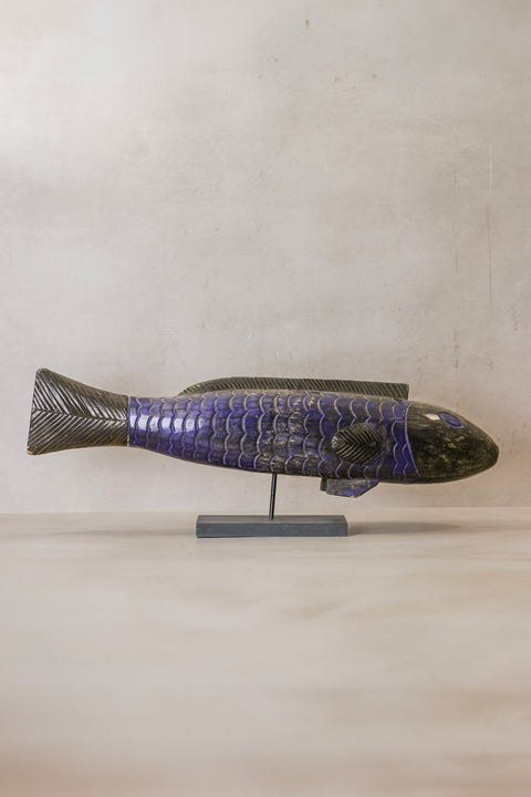 Large Bozo Puppet Fish - Mali - Blue
