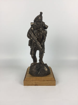 Royal Irish Ranger SA80 Caubeen Cold Cast Bronze Military Statue