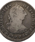 1775 Mo FM 1 Real Mexico Coin Carlos III Silver