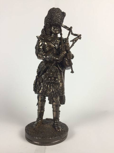 Royal Regiment of Scotland Piper Bronze Military Statue Sculpture