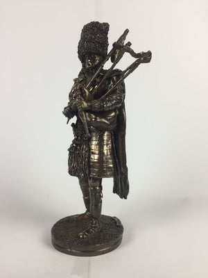 Royal Regiment of Scotland Piper Bronze Military Statue Sculpture