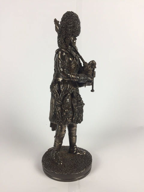 Royal Regiment of Scotland Piper Bronze Military Statue Sculpture