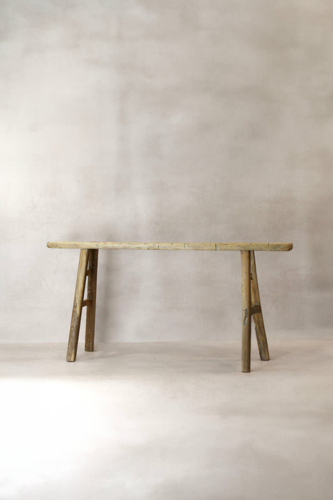 Antique Rustic Elm Skinny Bench 04