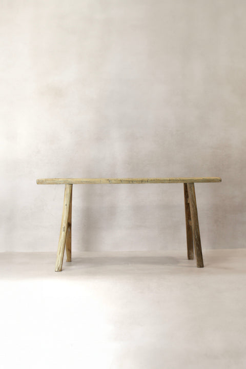 Antique Rustic Elm Skinny Bench 04