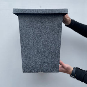 Granite Effect Finish Planter - Grey