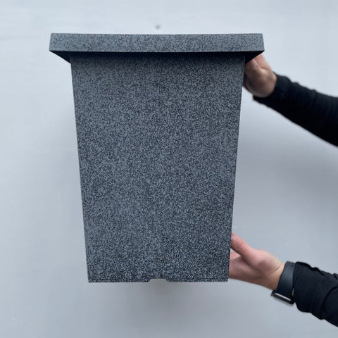 Granite Effect Finish Planter - Grey