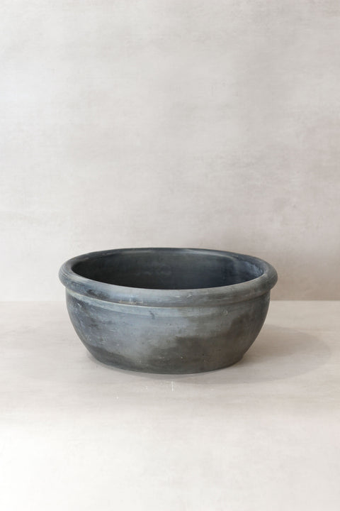 Wabi Sabi Antike, mattgraue Terrakottaschale - OGB 01