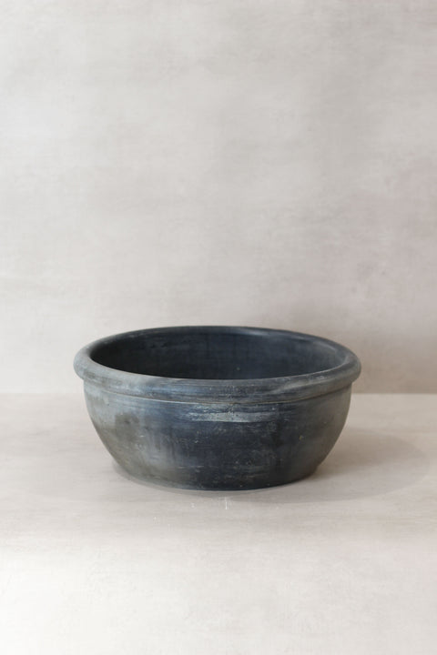 Wabi Sabi Antike, mattgraue Terrakottaschale - OGB 01