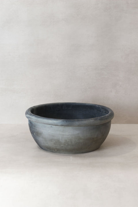 Wabi Sabi Antike, mattgraue Terrakottaschale - OGB 01