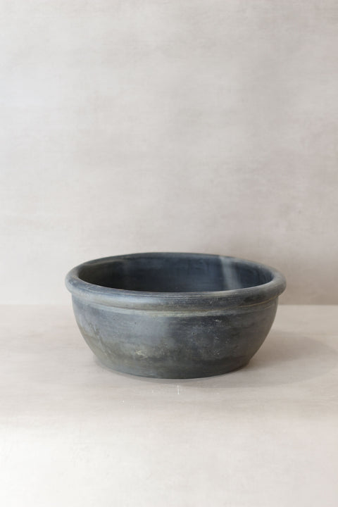 Wabi Sabi Antike, mattgraue Terrakottaschale - OGB 01
