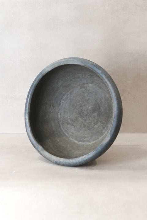 Wabi Sabi Antique Matt Grey Terracotta Bowl - OGB 03