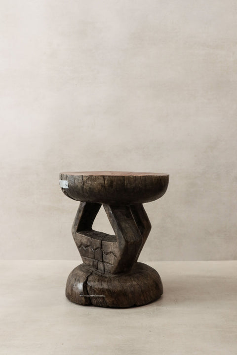 Vintage Tonga Stool - Copper Top - 27.1
