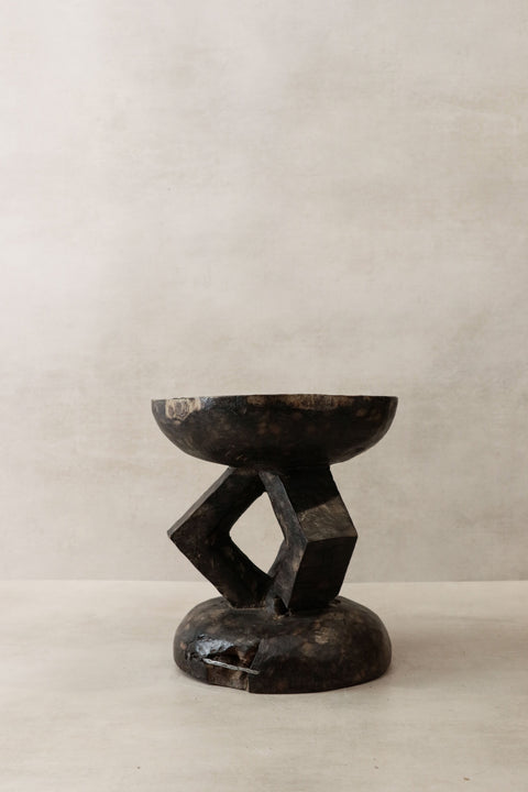 Vintage Tonga Stool - Copper Top - 28.1