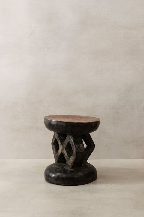 Vintage Tonga Hocker - Kupferplatte - 25,3