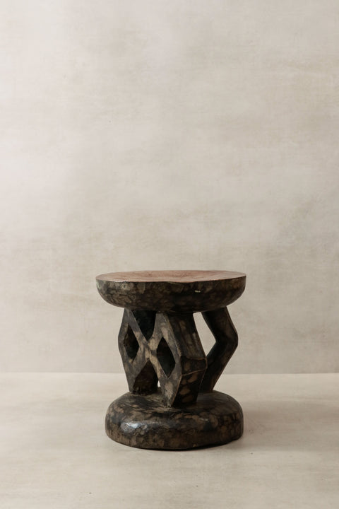 Vintage Tonga Stool - Copper Top - 25.2