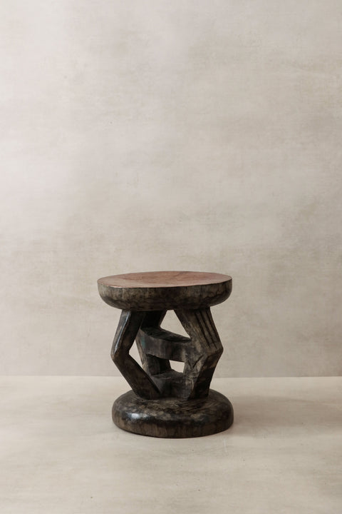 Vintage Tonga Stool - Copper Top - 25.1