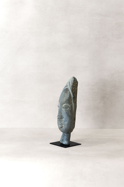 Stone head sculpture by Rizimu Chiwawa Zimbabwe (3110)